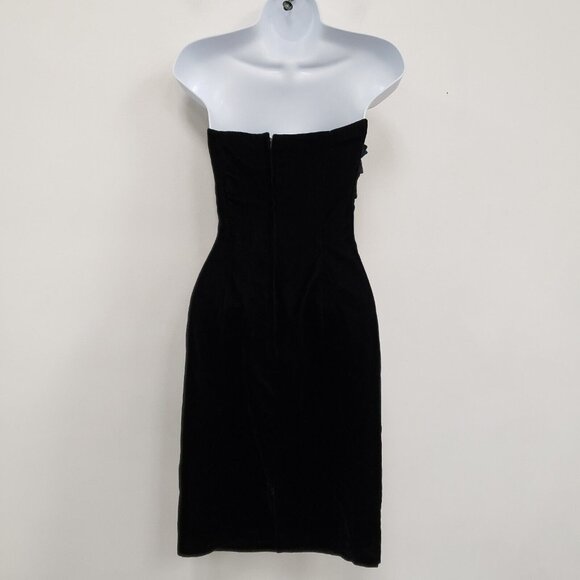 Vintage Jessica Mcclintock Womens Gunne Sax Babydoll Dress Size 12 Mini Velvet - Picture 3 of 9